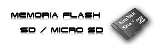 Memoria Flash | SD | Micro SD | Pendrives