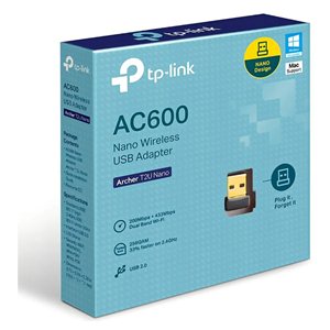 Placa de red WIFI USB  TP-Link AC600 Dual Band Archer T2U Nano