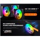 Pack x3 Coolers de Gabinete ID-COOLING AS-120-K-ARGB 120mm PWM