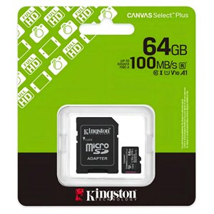 Memoria MicroSD Kingston Canvas Select Plus 64GB Clase 10 UHS-I