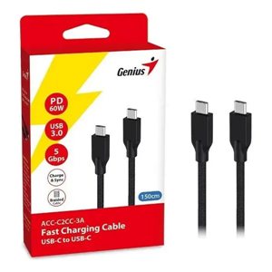 Cable USB-C a USB-C Carga R&aacute;pida y Datos Genius ACC-C2CC-3A