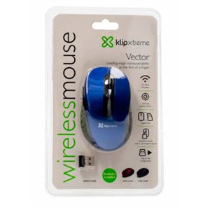 Mouse Inal&aacute;mbrico Klip Xtreme Klever KMW-340BL Azul