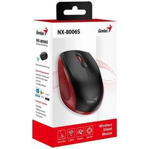 Mouse Inal&aacute;mbrico Genius NX-8006S BlueEye Silencioso